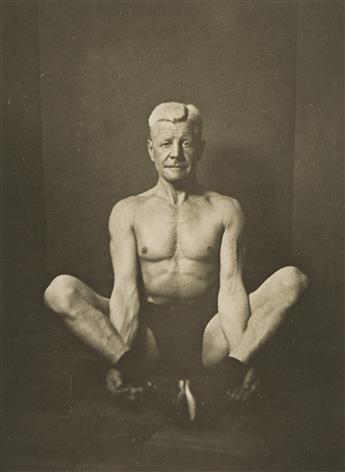 ARNOLD GENTHE (1869-1942) A suite of 10 photographs of Captain Eric Ericson displaying physical prowess. April 7, 1934.